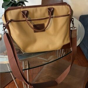 💯 Long Champ Tan and Brown Men's/Women’s  Briefcases or Laptop Bag